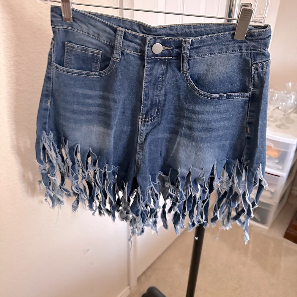 Denim shorts